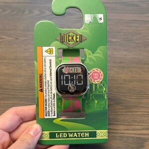 LED Kids' Digital Watch - Green and Pink